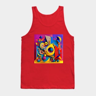 A surreal-abstract  of NFT ART. Tank Top